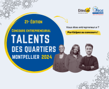 Bannière concours Talents des Quartiers de Montpellier