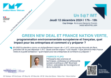 Jeudi 12 décembre -  5@7 avec Fabrice FLIPO, spécialiste de l'écologisme et de la modernité "Green New Deal et France Nation Verte"