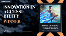 Un visuel montrant le trophée Games Award remporté par Prince of Persia : The Lost Crown