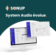 Aperçu de l'interface de Sonup System Audio sur Desktop